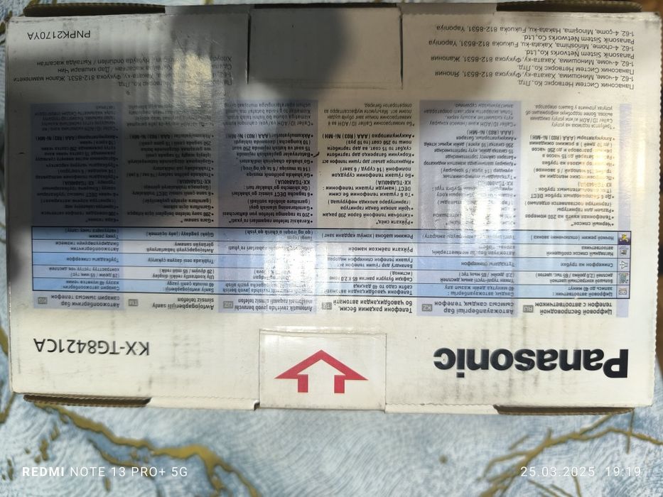 Телефон беспроводной Panasonic