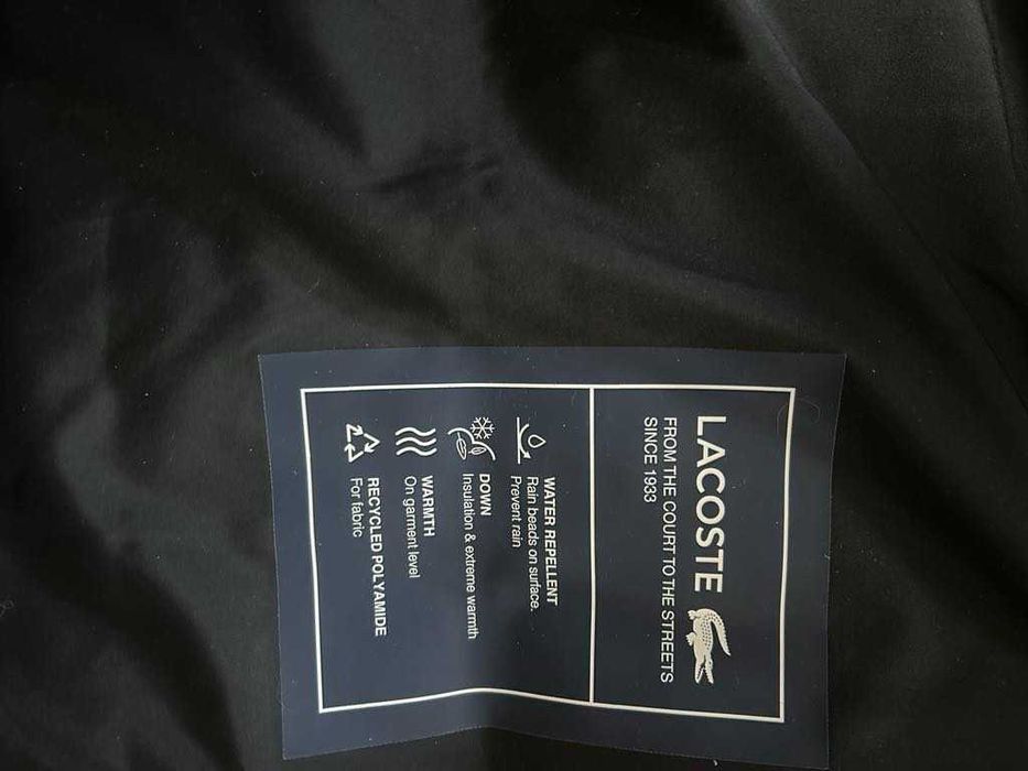 Феноменално 100% оригинално дълго пухено яке LACOSTE UNISEX