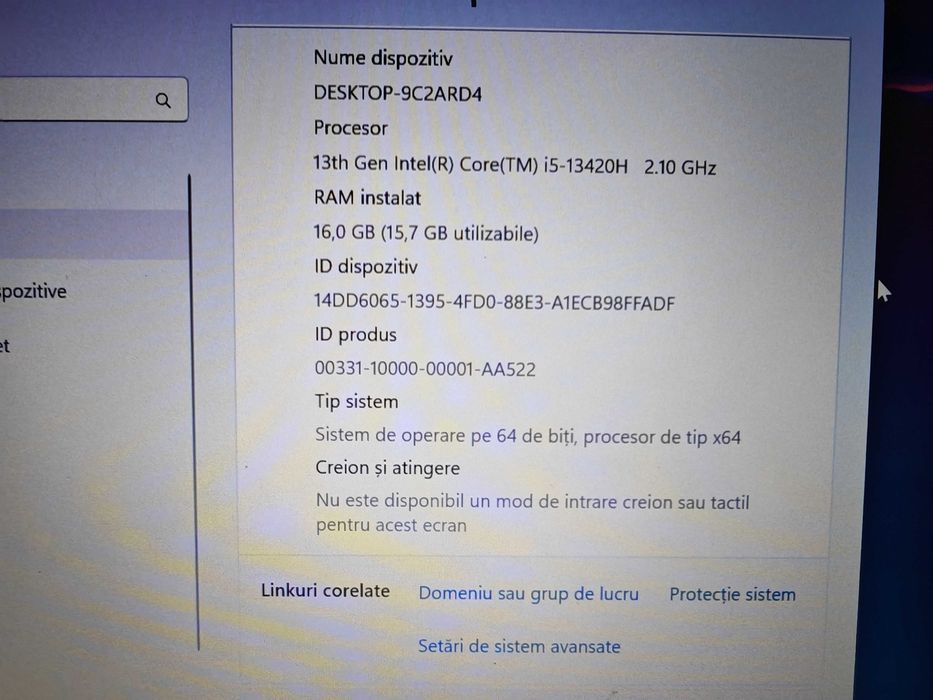 Laptop Lenovo V14 G4 IRU ,14 ″ FULL HD,  I5-13420H ,16 GB , 512 GB SSD