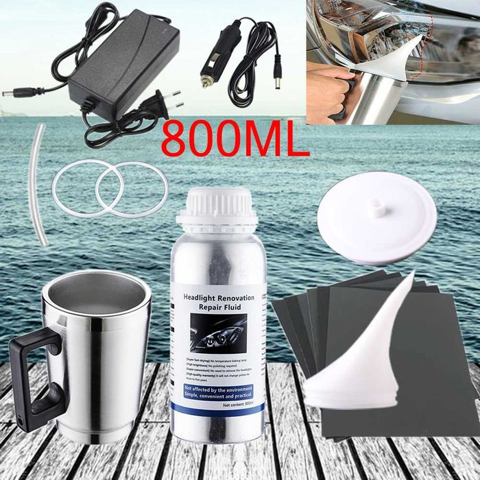 химическо полиране на фарове  полимерна течност кристално чисти фарове