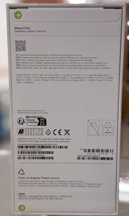 iPhone 17 Pro 512 gb Pret 6700 lei