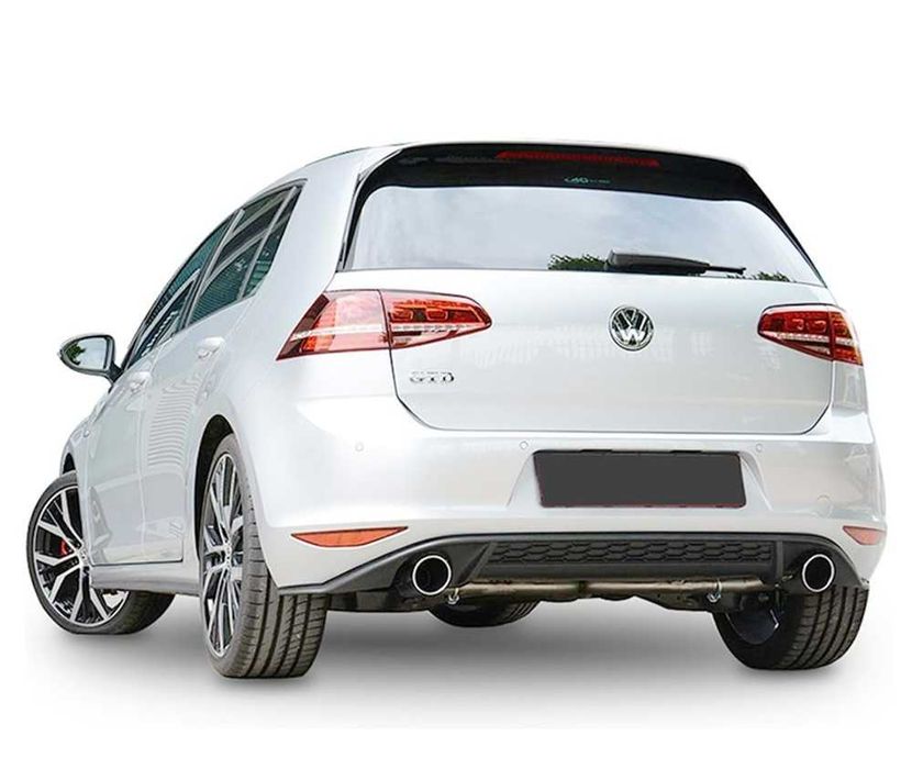 Дифузьор за голф мк7 гти гтд / vw golf mk7 gti gtd diffuser / добавка за задна броня