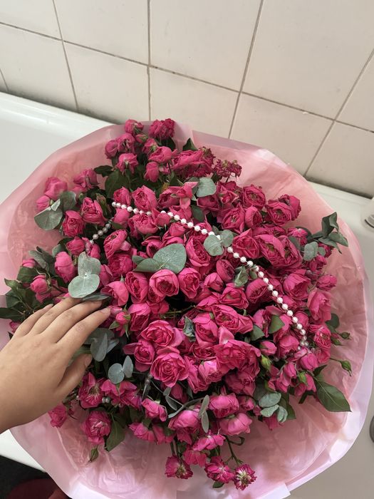 Кустовые розы.