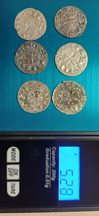 9 monede Argint  Evul Mediu, Franta si Califat Islamic Almohad