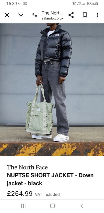 The North Face Nuptse Short 700 Down / L ОРИГИНАЛ! Дамско Зимно Яке!