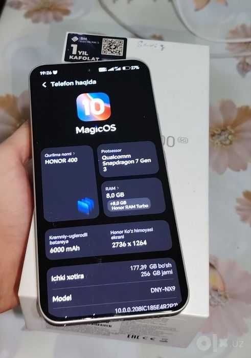 Honor 400 5G sotiladi