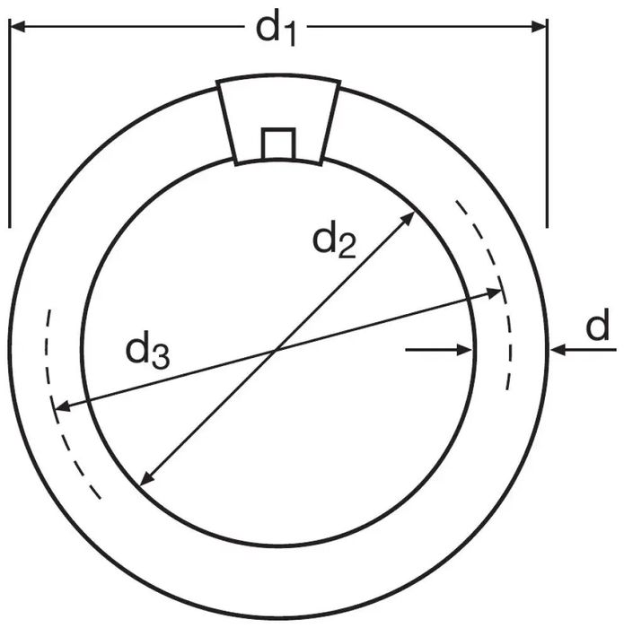 Луминисцентна тръба 40W Кръг Osram-L40W/840 Cool light