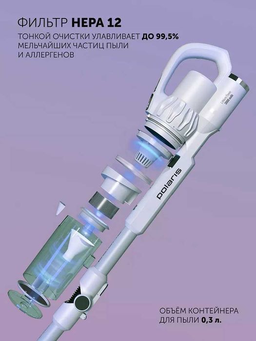 Вертикальный пылесос Polaris PVCS 4070 Wi-Fi IQ Home