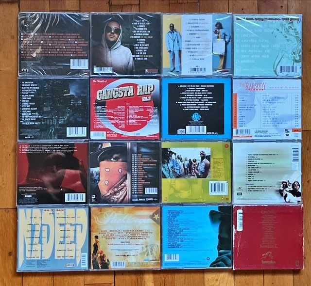CD orig hip hop: D12, Run-DMC, Cypress Hill, Warren G, Akon, Jay-Z,BoB