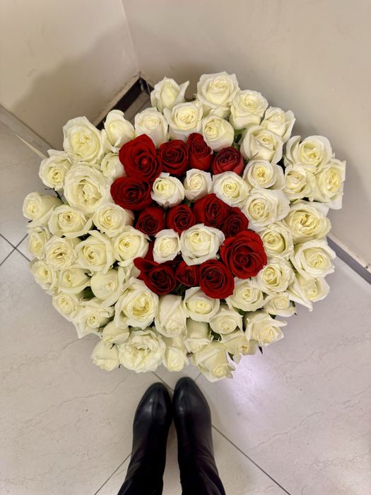 Красивый букет из роз