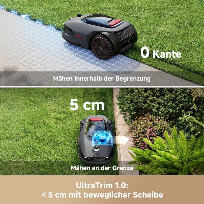 Нов Робот за Косене на Трева Mova LiDAX Ultra 800 - 800 м², 2 години Гаранция, 3D LiDAR, Без Периферен Кабел