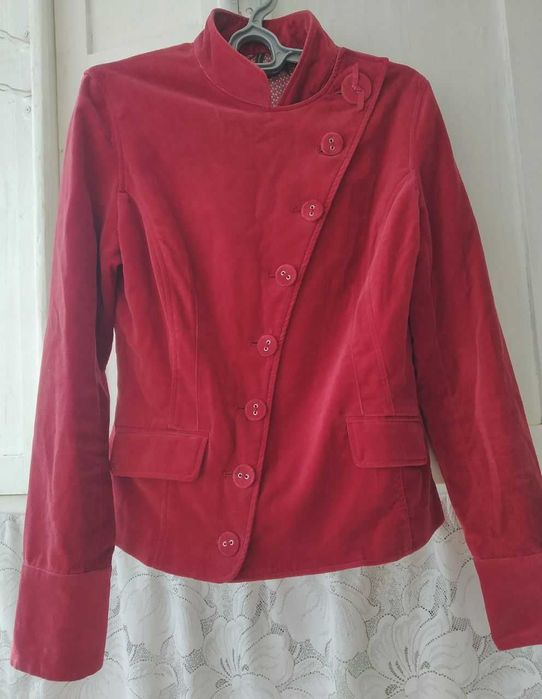 Пиджак Жакет бордовый