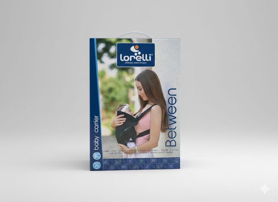 Marsupiu Lorelli 0-9 kg, 2 poziții,  confort bebe, libertate pt. tine