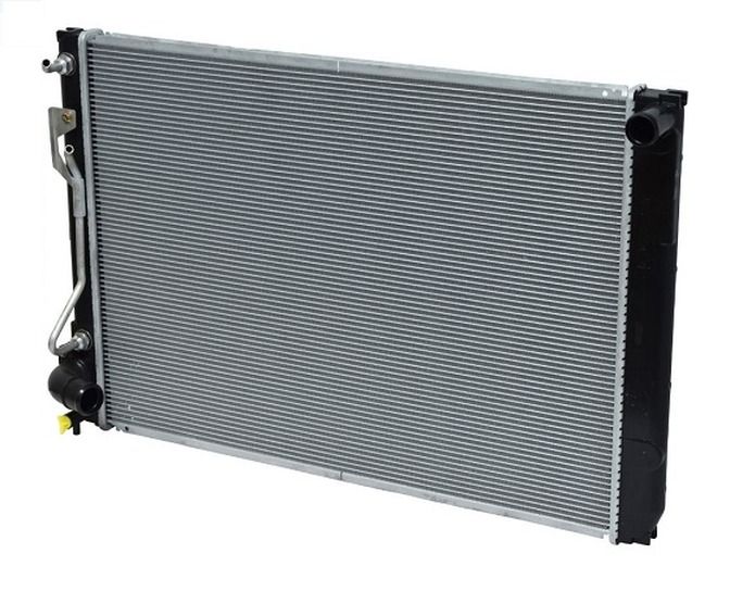 Radiator apa Toyota Sienna 2004-2009, 3.3 V6, 675x478x22mm, AC: +/-, fagure brazat, OE 160410A380, SRLine