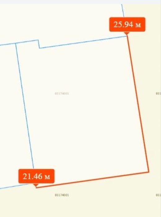 Участок в центре города