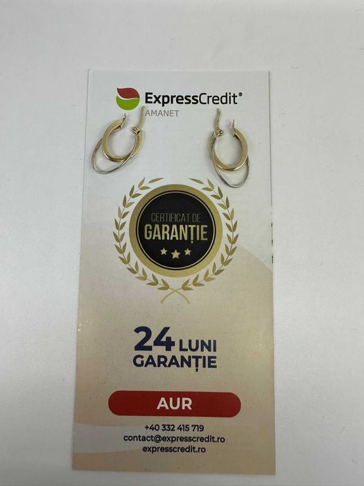 Cercei 14k 2.04g ( Galata B7734.1 ) Garantie 2 ani!