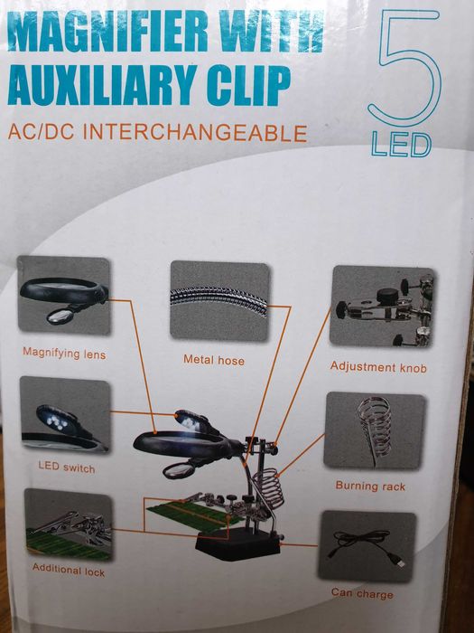 Лупа третья рука 2 вида