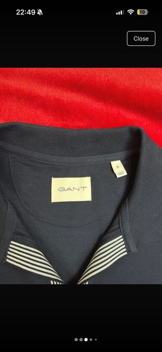 Polo GANT original, culoarea Navy/Eavening blue, Nepurtat, cu cod