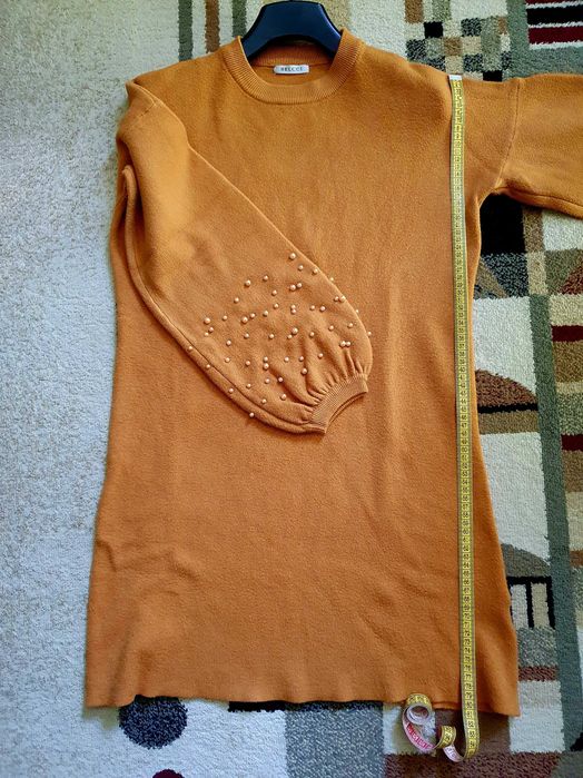 Rochie galben-mustar (toamna/iarna)