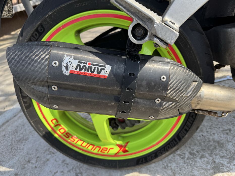 Toba moto/evacuare  mivv carbon cu cod omologare cu silencer