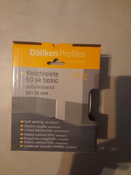 Подов PVC Перваз Самозалепващ DOELLKEN Бял 10М