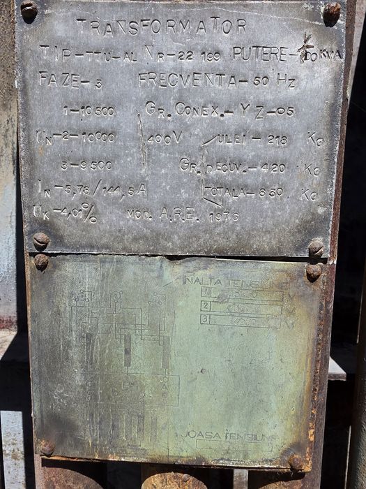 Transformator ( Trafo)  Trifazat 100 kwa