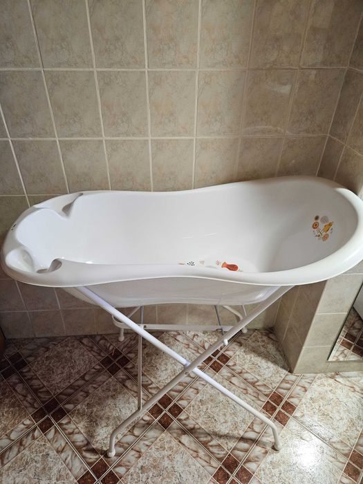 Cadita baie cu suport