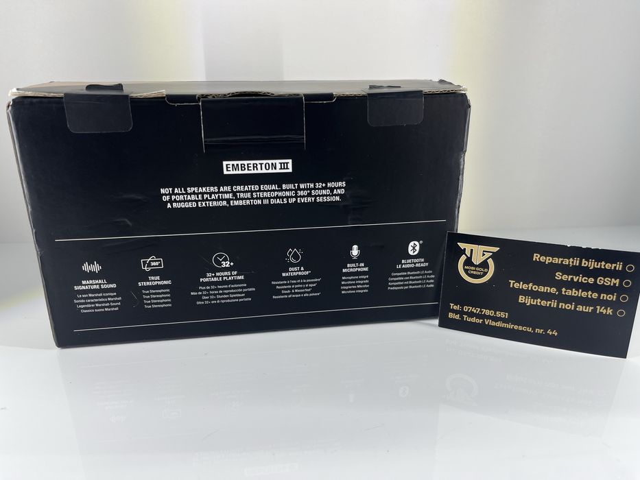 Boxa Marshall Emberton III Produs Nou Sigilat