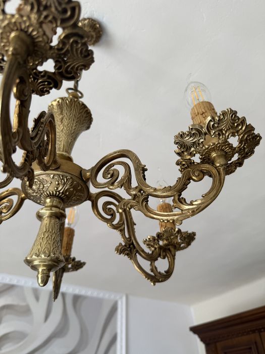 Candelabru bronz masiv