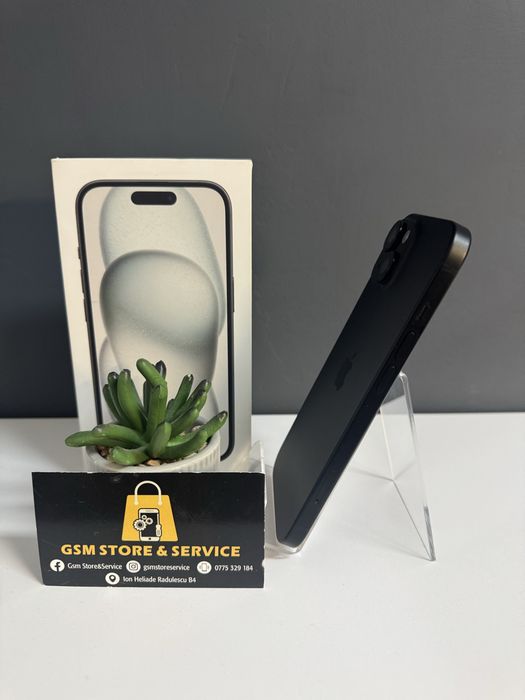 Iphone 15 128Gb Black 96% Baterie 2 Ani Garantie Gsm Store&Service