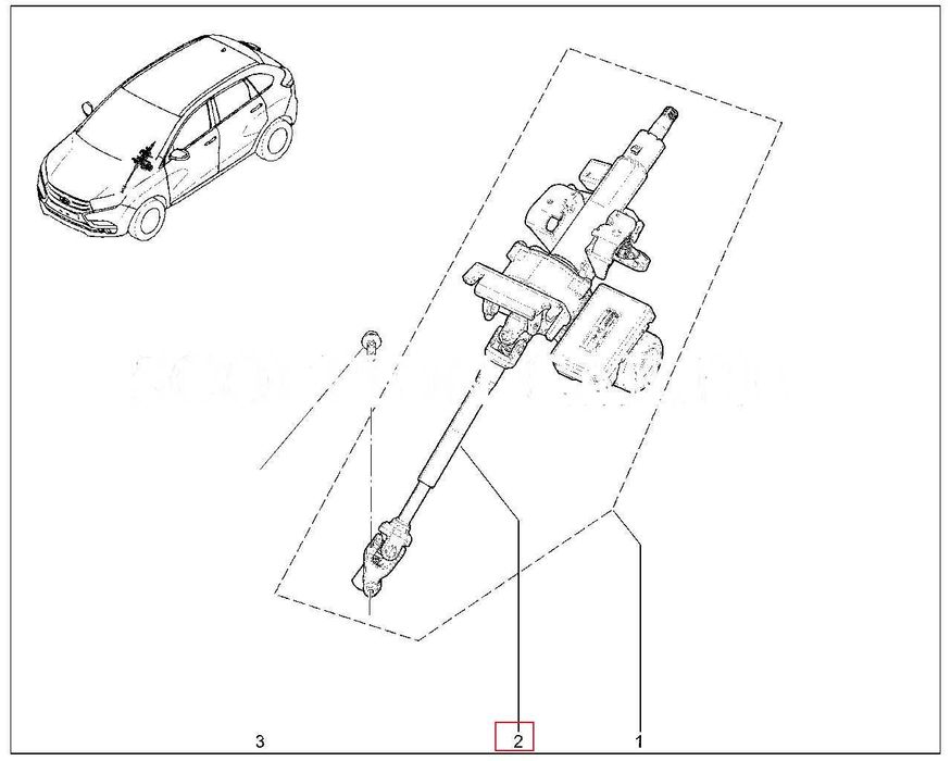 Промежуточный вал лада храй кросс. Рулевой колонка