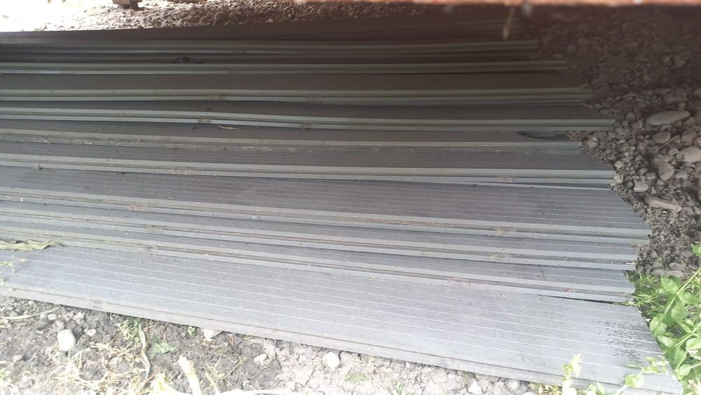 Placa deck, terasa, culoare gri, material wpc