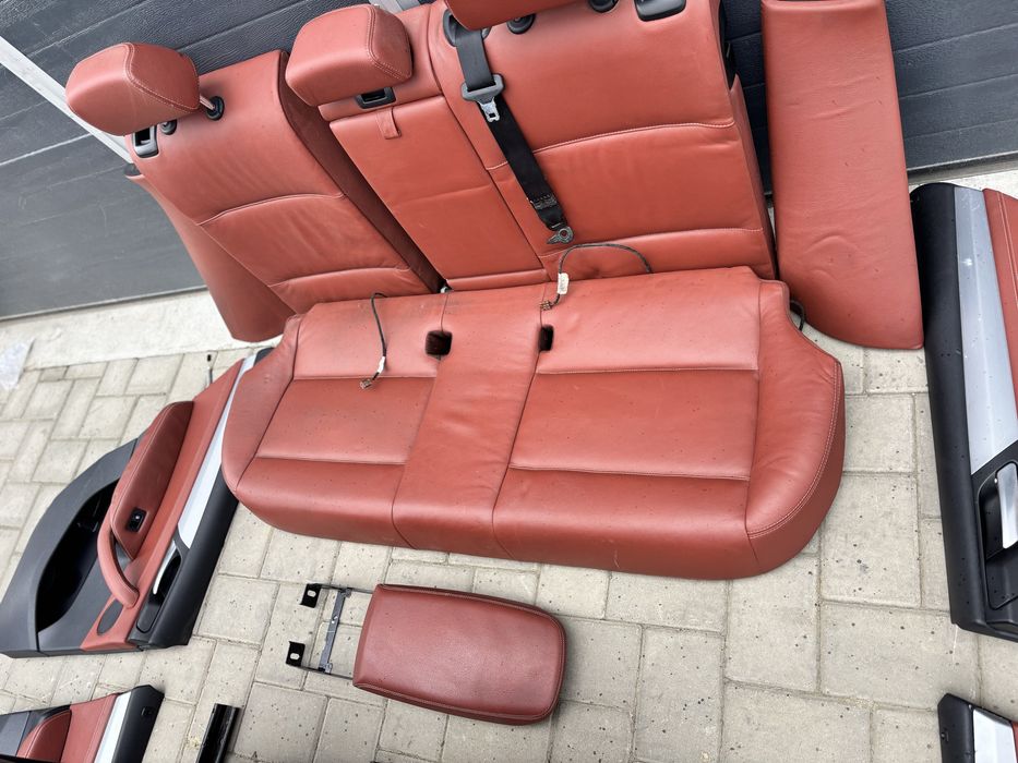 Scaune interior recaro piele rosu rosie full incalzire fata si spate Bmw X3 X4 F25 F26   #14