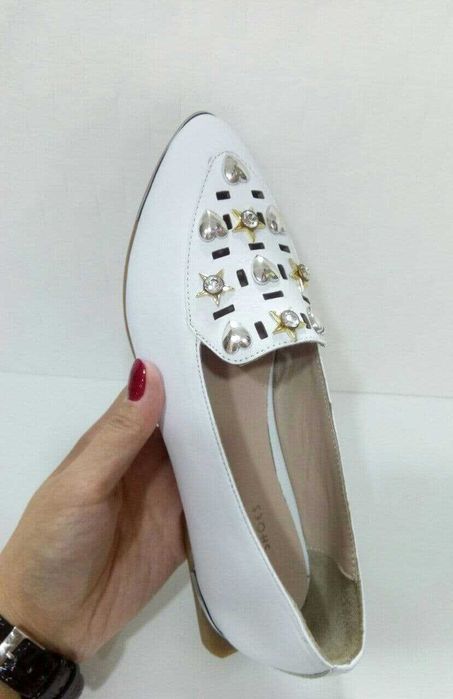 Шикарные кожаные туфли балетки Başaran, все размеры, Турция!