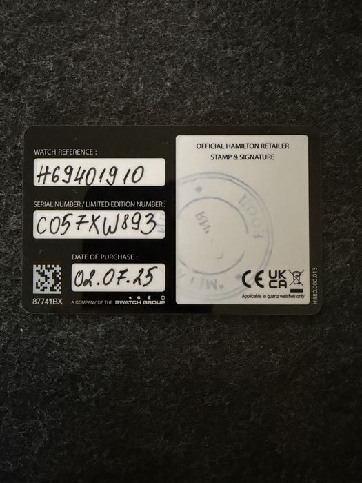 Мъжки часовник “Hamilton Khaki Field Quartz” (гаранция до 02.07.2027)