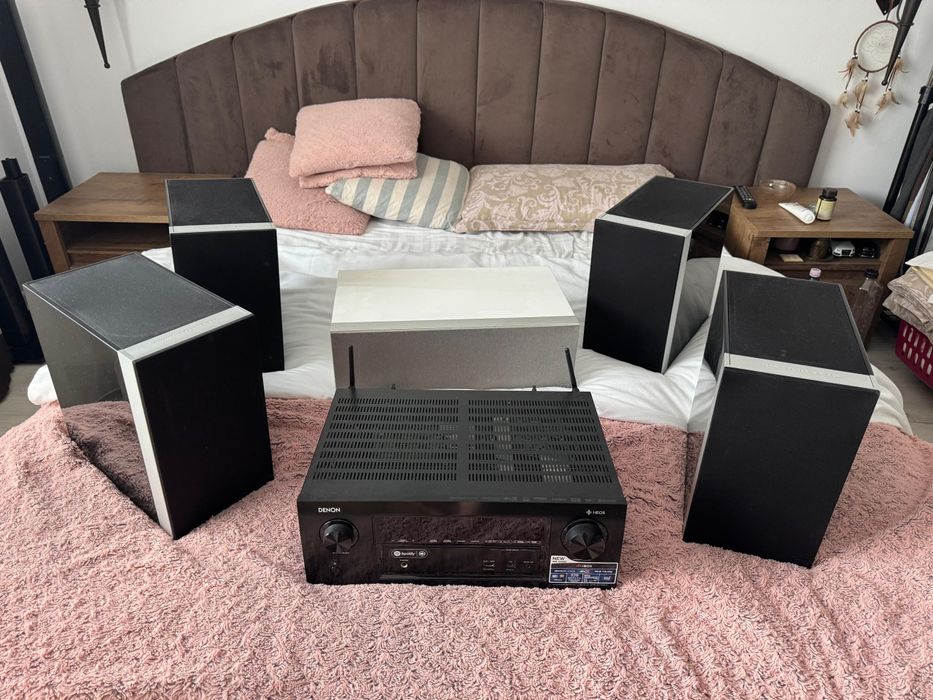 Sistem audio receiver Denon AVR-X2400H + boxe Definitive Technology