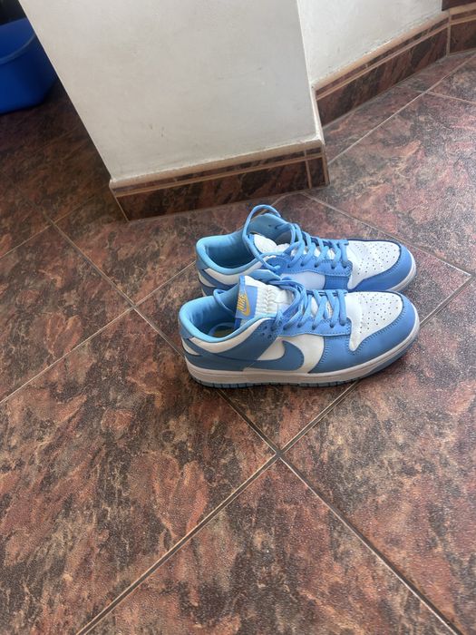 Nike dunk low светло-синьо