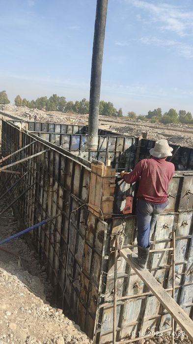 Строительство домов и зданий Заливка бетона