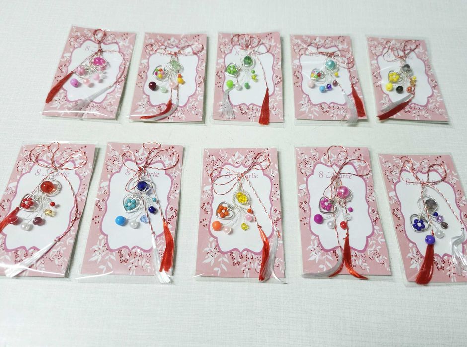 Reducere! Martisoare unicat, handmade din margele, modele diverse