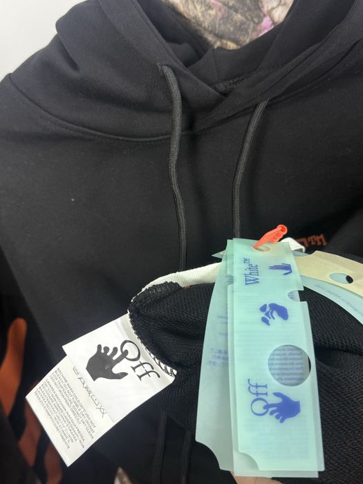 Off White Black Hoodie | Hanorac Off White