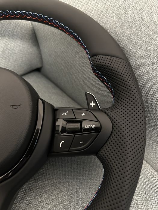 Volan BMW M Custom Teșit Seria F cu Padele M - F20, F30, F10, F12, F01