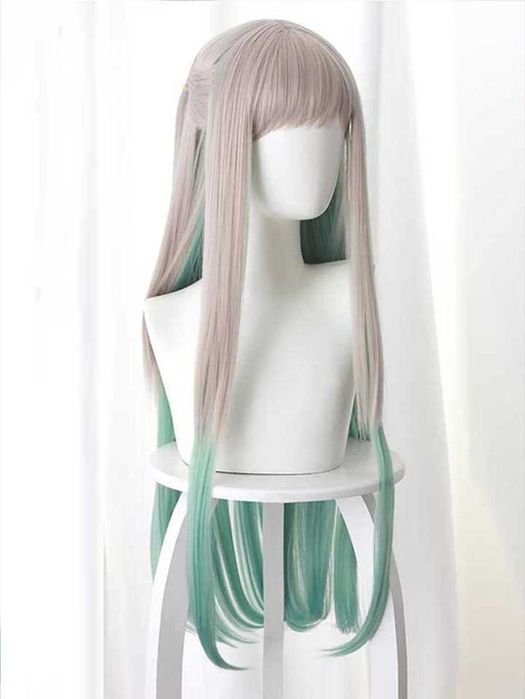 Аниме  бяло зелена перука Yashiro Nene Jibaku Shounen Hanako cosplay