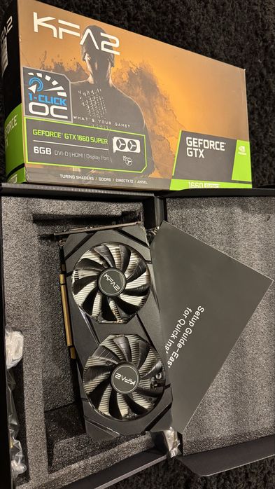 Видеокарта KFA2 GeForce GTX 1660 Super 6GB 1click OC
