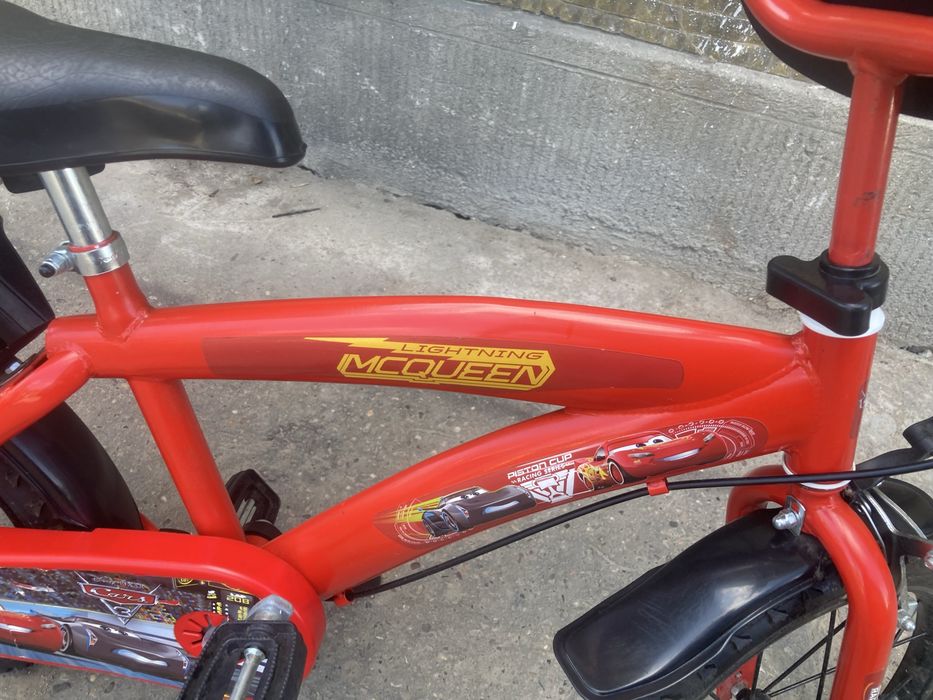 Bicicleta Copii Car Kids Disney cu Roti de 16” varsta 4-7 Ani