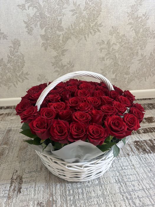 цветы 51 штук роза