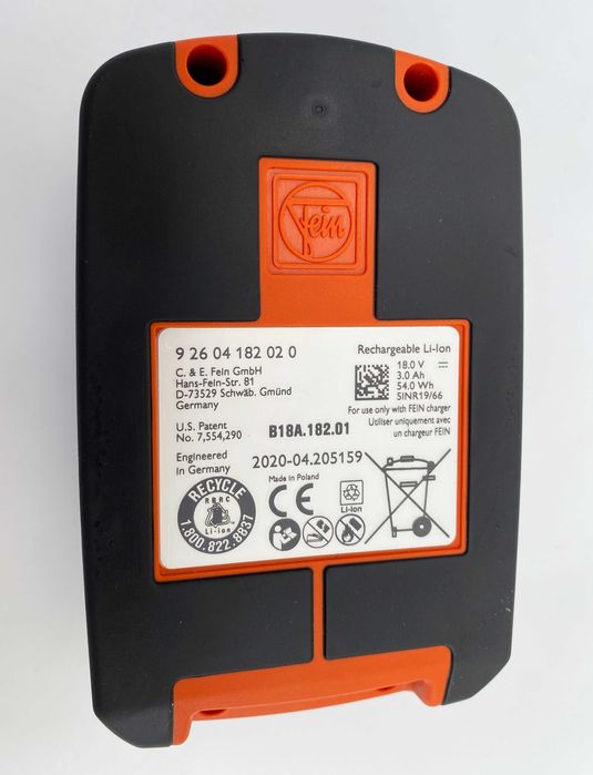 FEiN B18A.182.01 - Акумулаторна батерия 18V 3.0Ah с индикатор