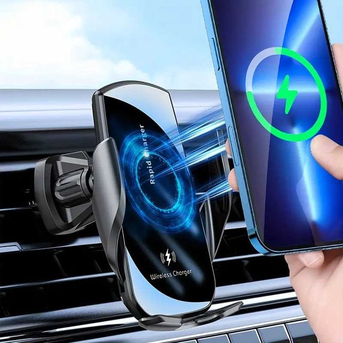 Suport telefon masina,incarcare wireless, montare pe aerisirea masinii