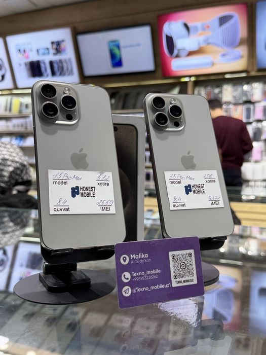 IPHONE 15 PRO/MAX. *Bosh Tolovsiz NASIYA