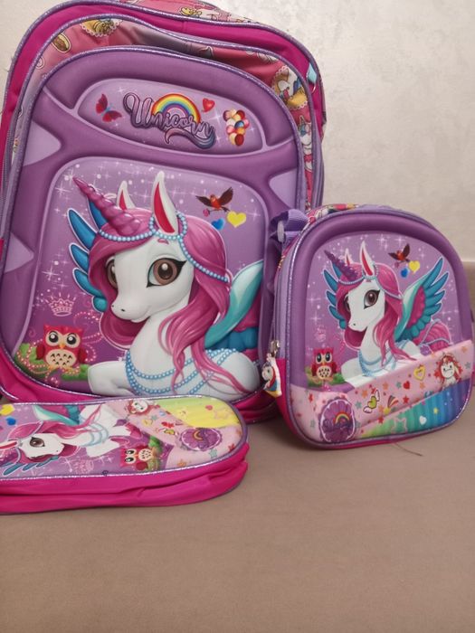 Рюкзак для девочки 3 в 1