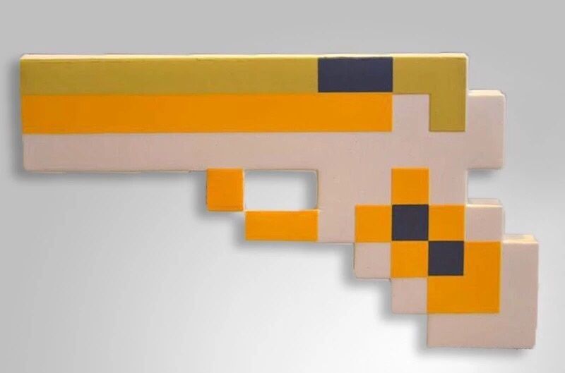 Jucarie pistol, arma minecraft plus/ burete cadou craciun